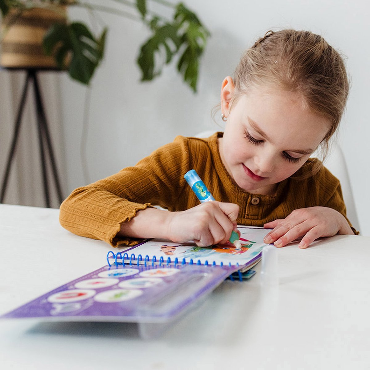 Totum Aqua Magic Kleurboek Zeeleven - Herbruikbaar 16x21 cm