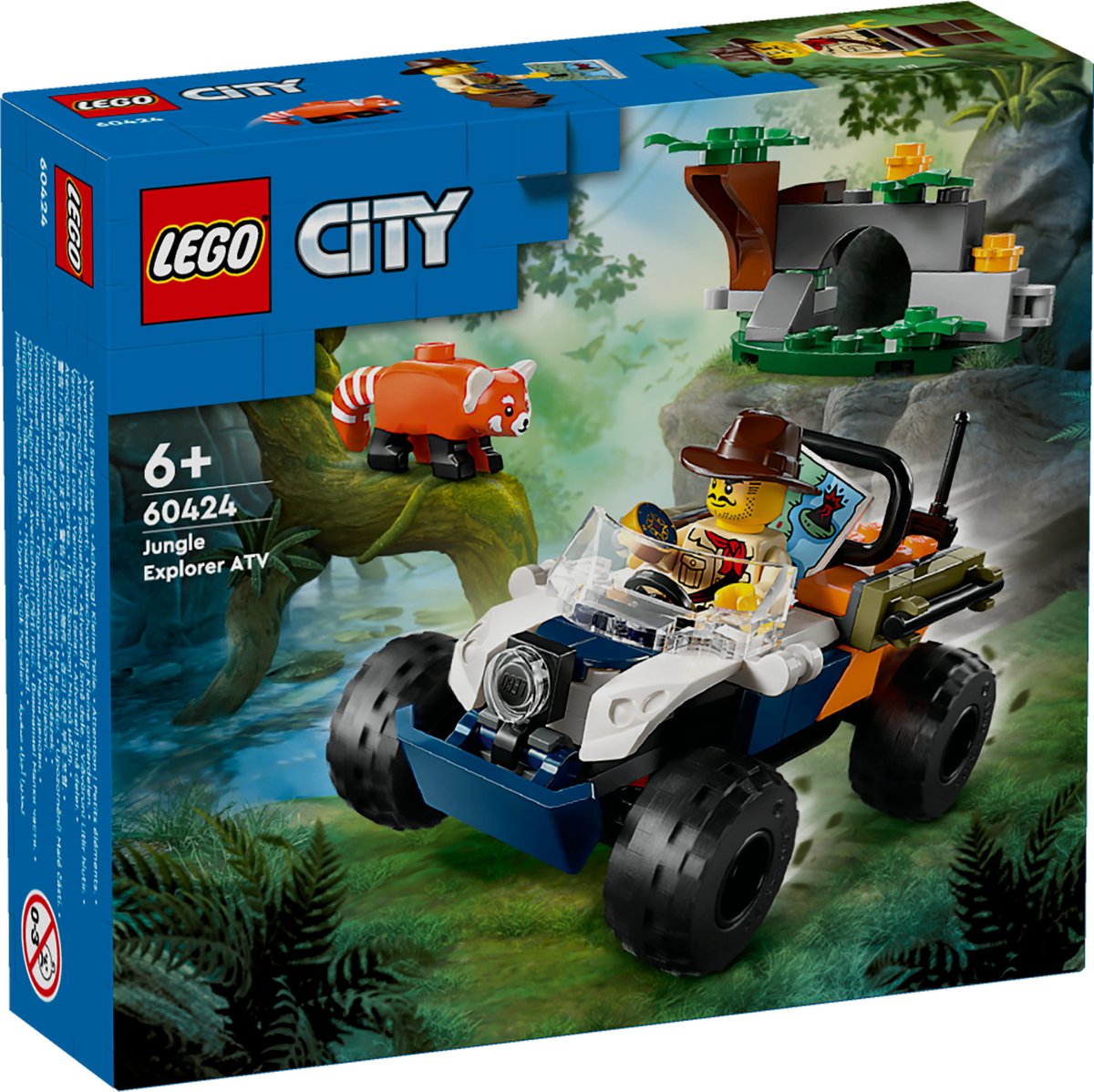 LEGO City Jungle Explorers: Panda Rouge Avontuur - 60424