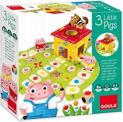 Goula 3 Kleine Biggetjes Houten Spel