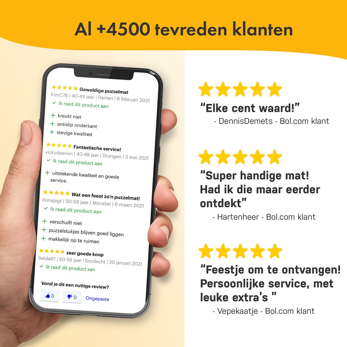 The Friendly Puzzle Opbergmat Antislip voor 1000 Stuks