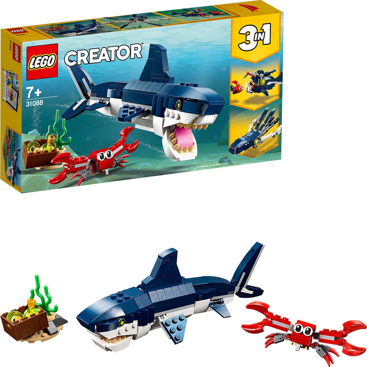 LEGO Creator 3-in-1 Onderwater Wezens - 31088