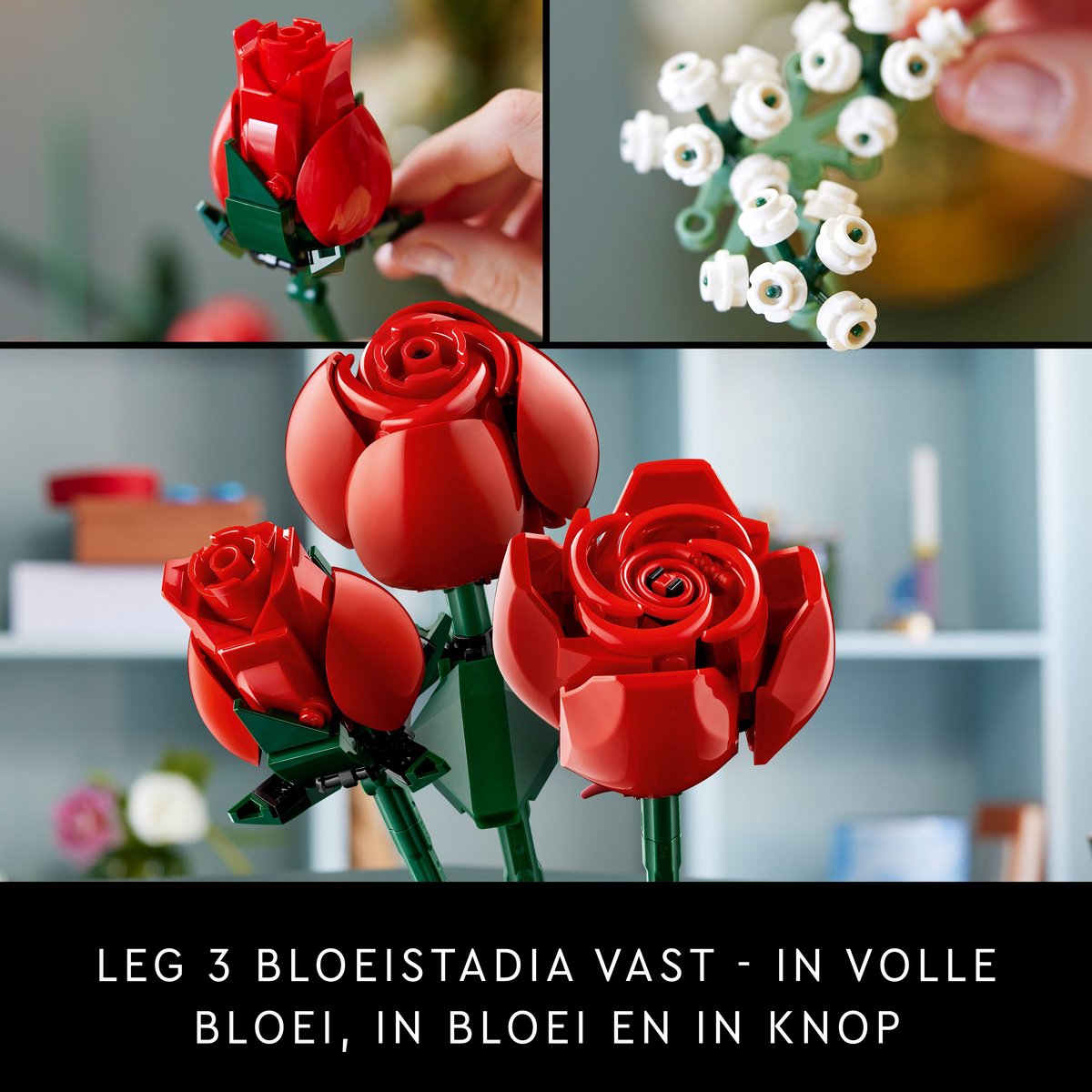 LEGO Icons Bloemenboeket Rozenbouwset - 10328