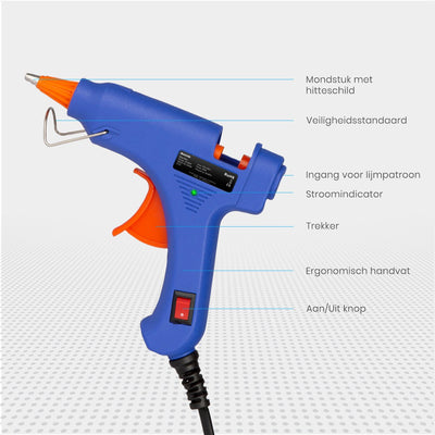 Auronic LifeGoods Professionele Lijmpistool met 50 Lijmstaven