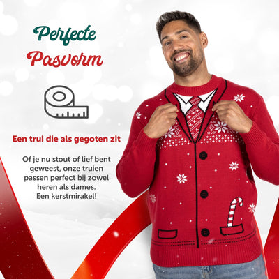 UglyXmas Foute Kersttrui Heren 'Keurig Noël' - Maat XL