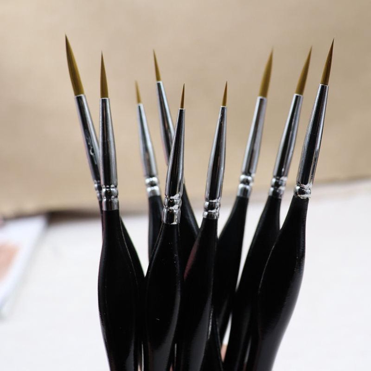 Mondrian Professionele Penseelset - 9 Stuks Ergonomisch