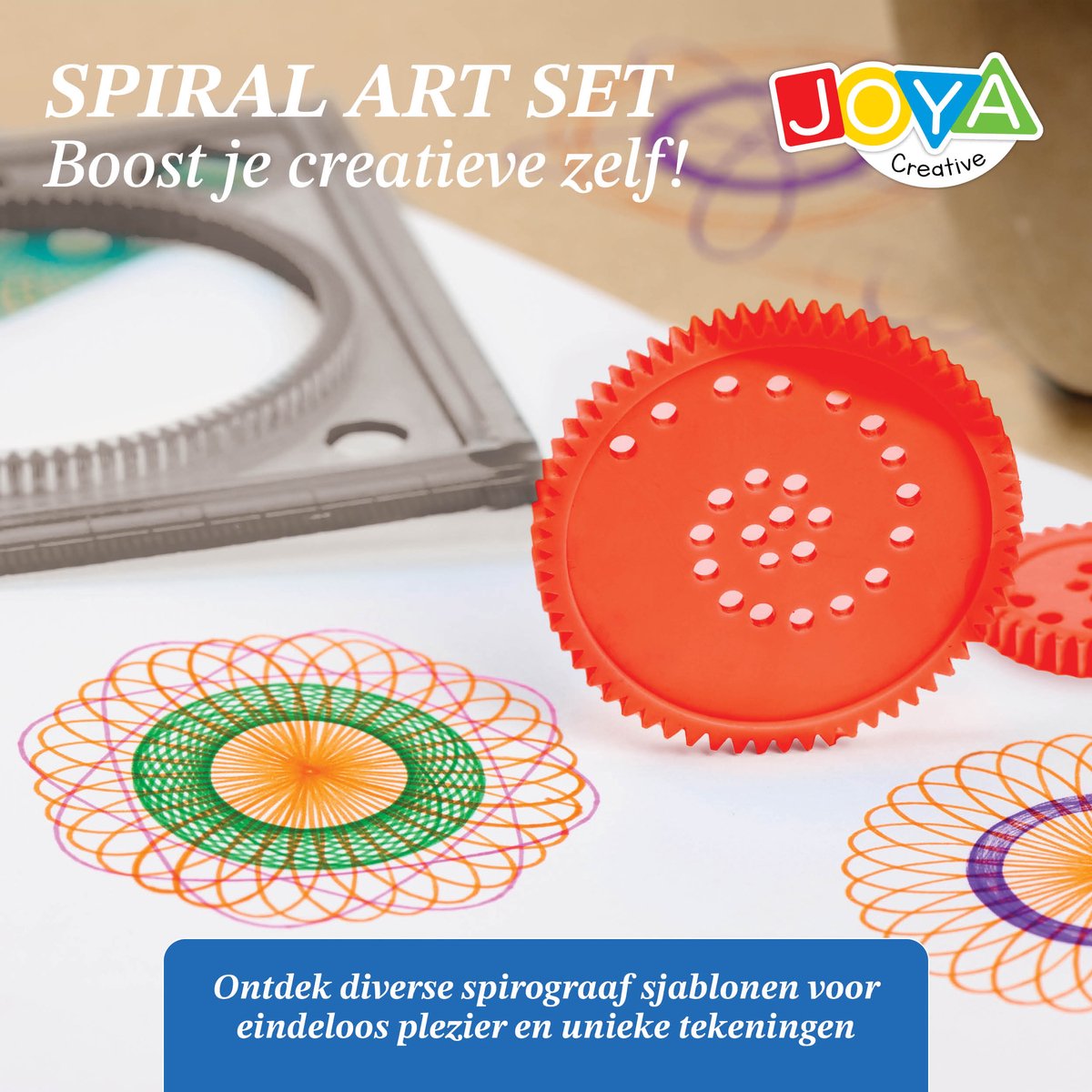 JOYA CREATIVE Luxe Spiraalkunstset voor Kinderen - 24 Stuks