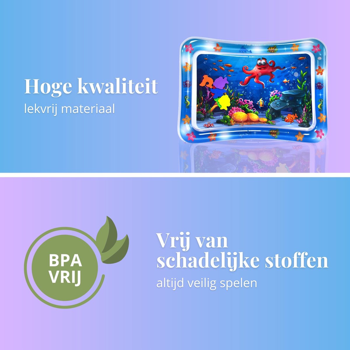 Tenify Opblaasbaar Speelkleed Watermat voor Baby's - Blauw