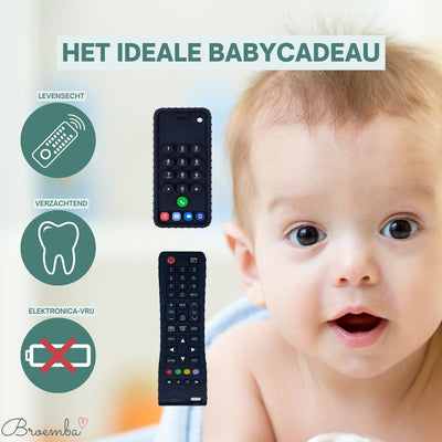Broemba Baby Telefoon & Afstandsbediening - Bijtringen Siliconen