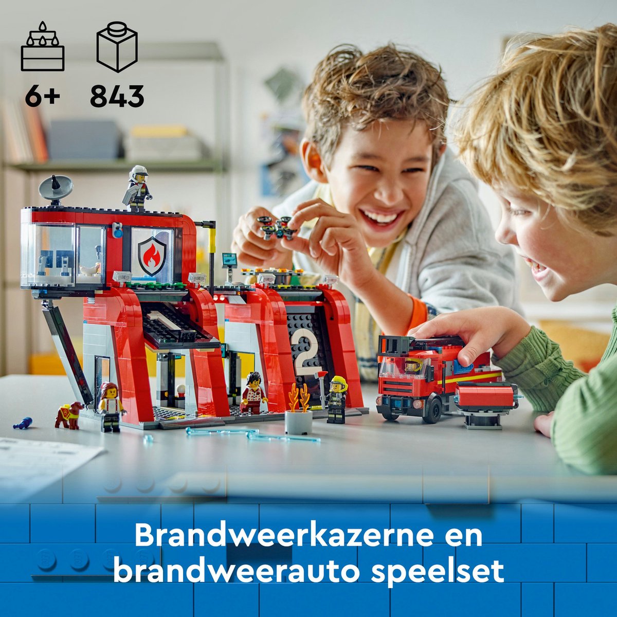 LEGO City Brandweerkazerne en Brandweerwagen - 60414