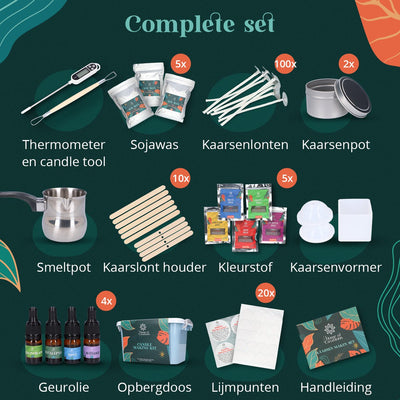 Home of Creations DIY Soja Kaarsenpakket voor Volwassenen