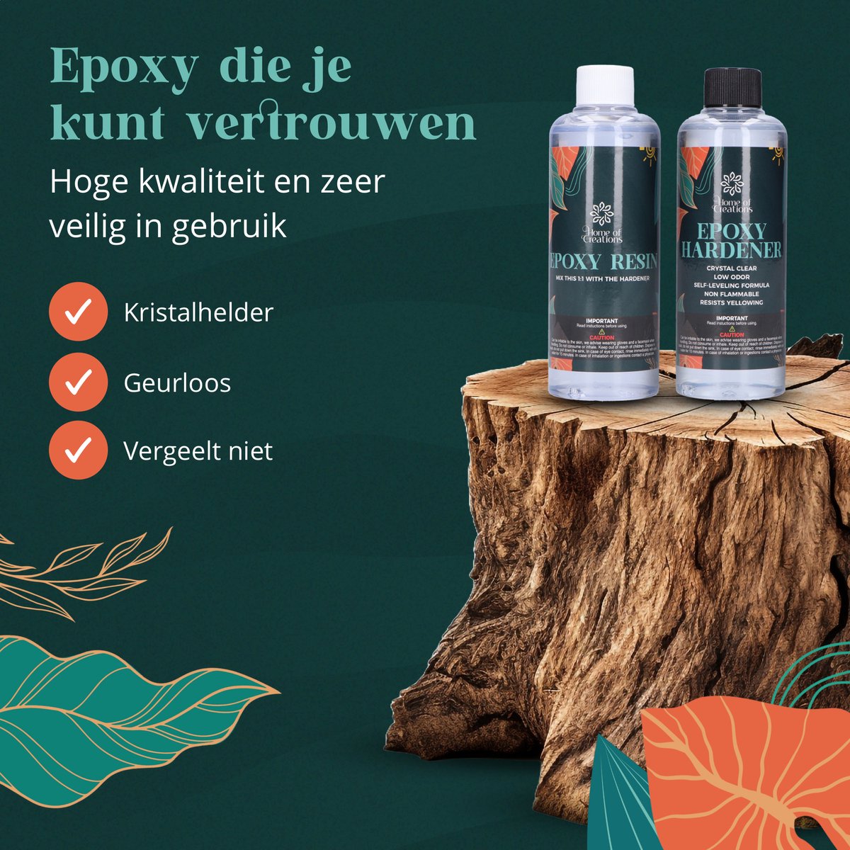 Home of Creations Epoxy Starterkit met Gietmallen