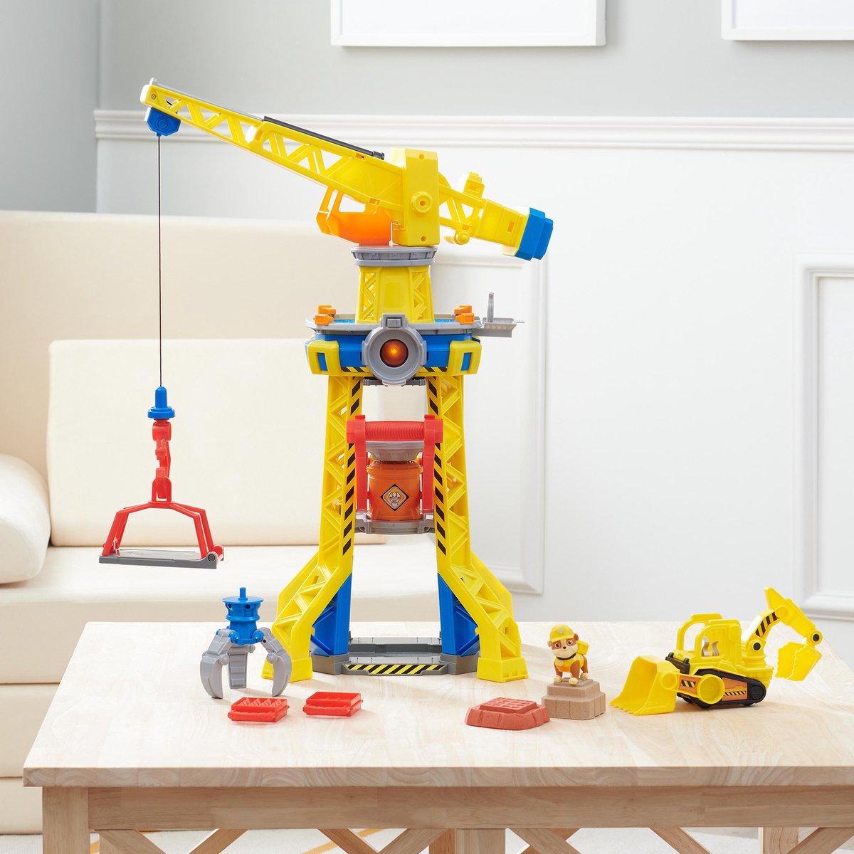 Rubble & Crew Kinetic Speelset Bouwplaats met Kraantoren