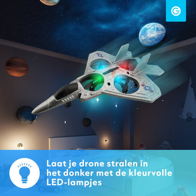 Silvergear Kindvriendelijke RC Drone - Grijs