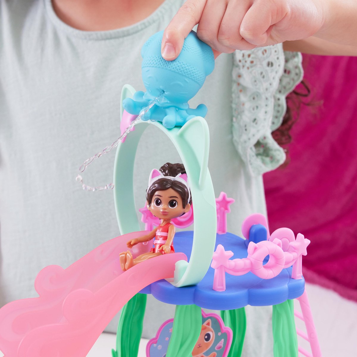 Gabby's Poppenhuis Cattastic Zwembad Speelset met Figuren