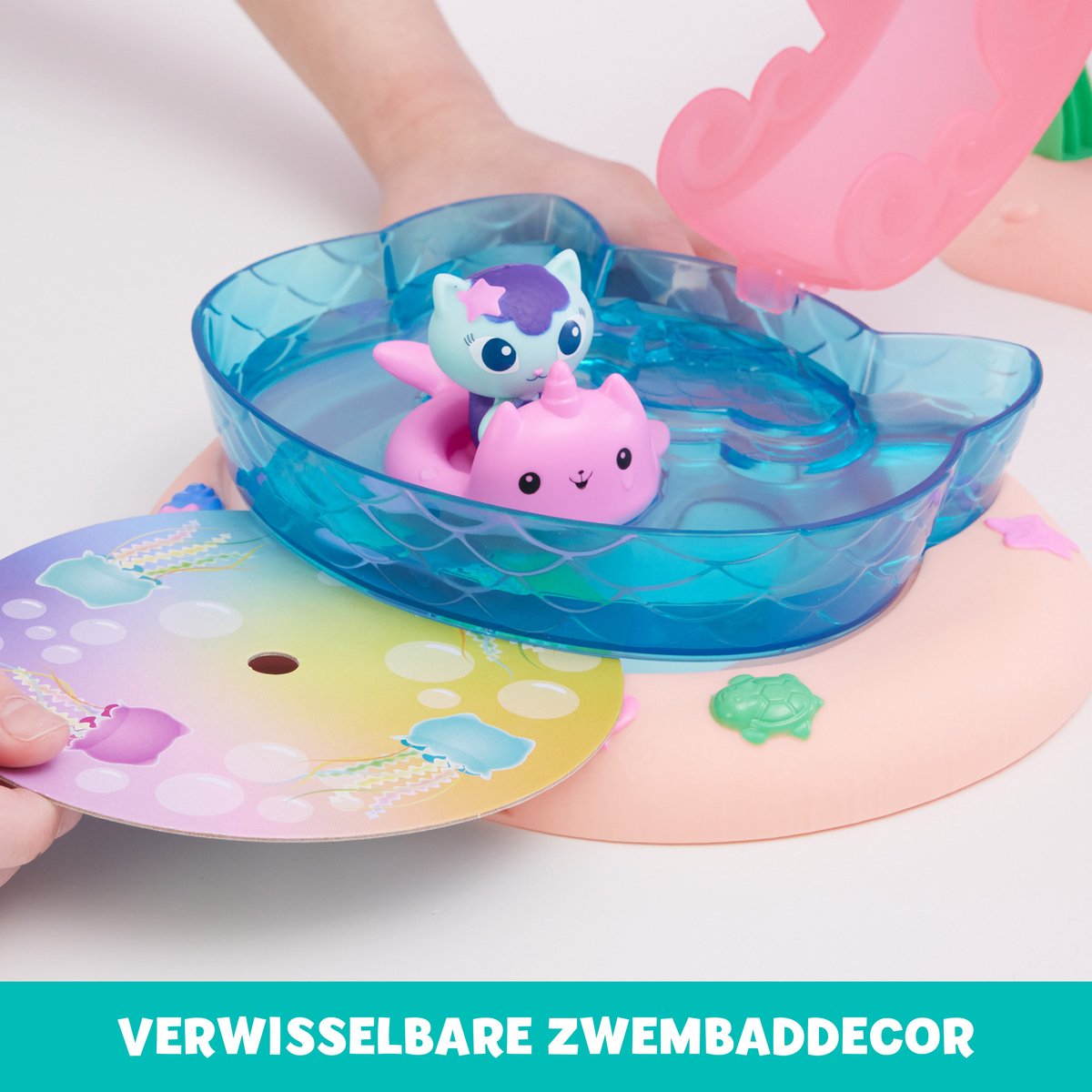 Gabby's Poppenhuis Cattastic Zwembad Speelset met Figuren