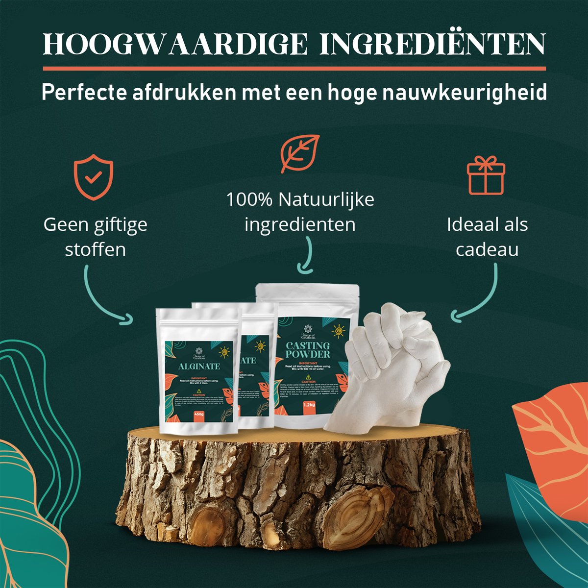 Home of Creations Baby Gipsafdruk Cadeauset Materniteit