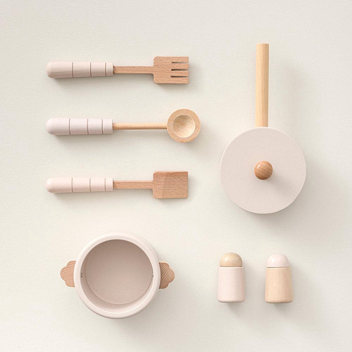 Petite Amelie Houten Speelkeuken met Accessoires - 55 cm - Roze