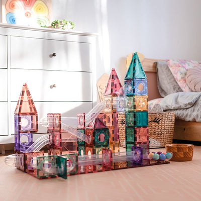 Connetix Pastel Knikkerbaan Set - 106 Stuks