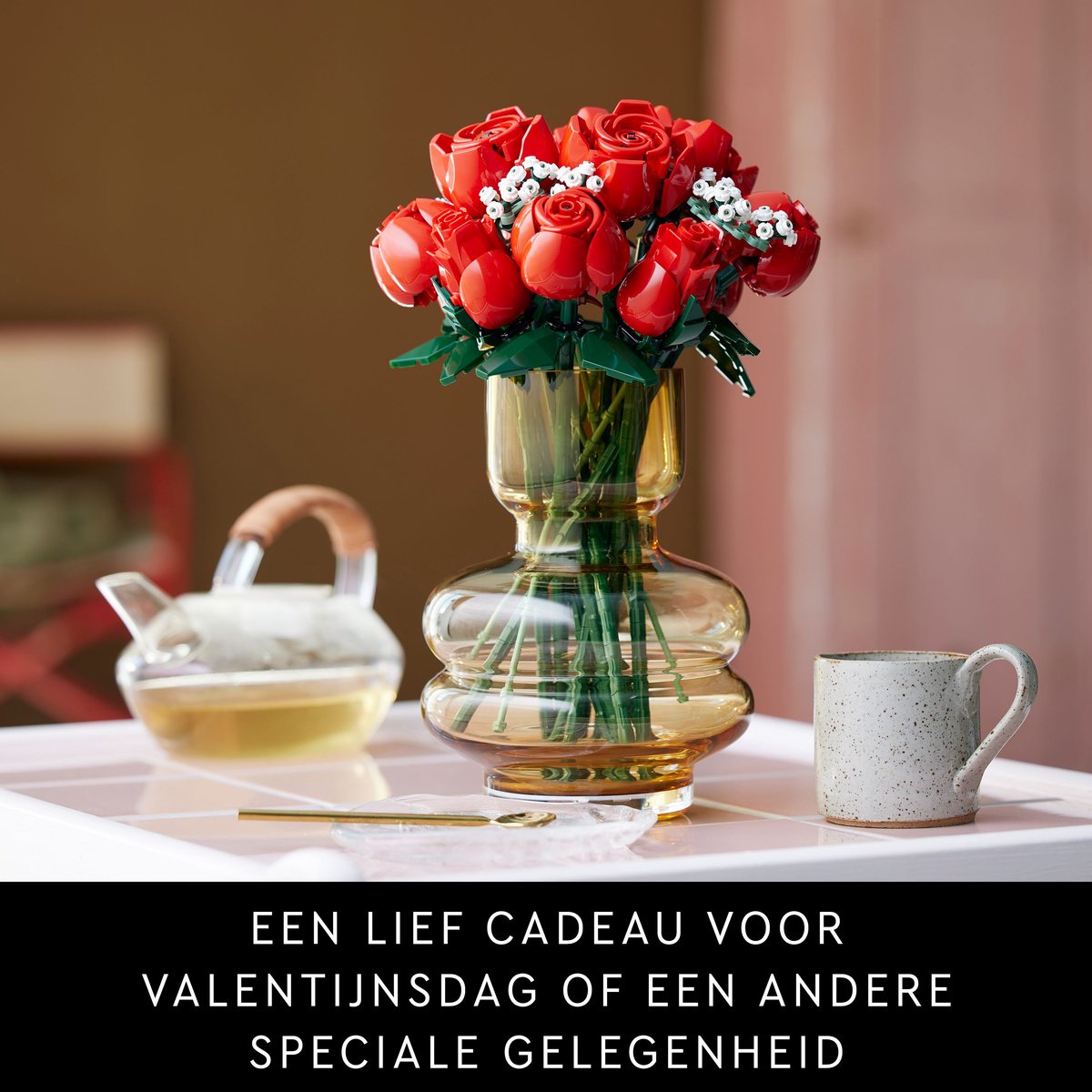 LEGO Icons Bloemenboeket Rozenbouwset - 10328