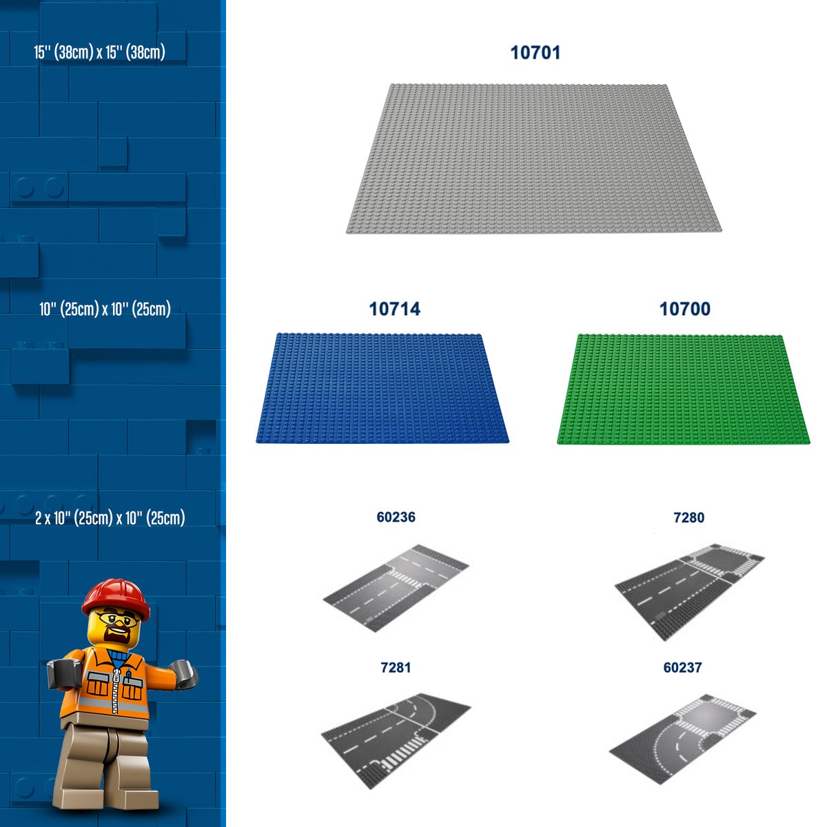 LEGO Classic Grijze Bouwplaat 48x48 - 11024