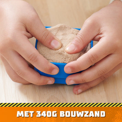 Rubble & Crew Kinetic Speelset Bouwplaats met Kraantoren