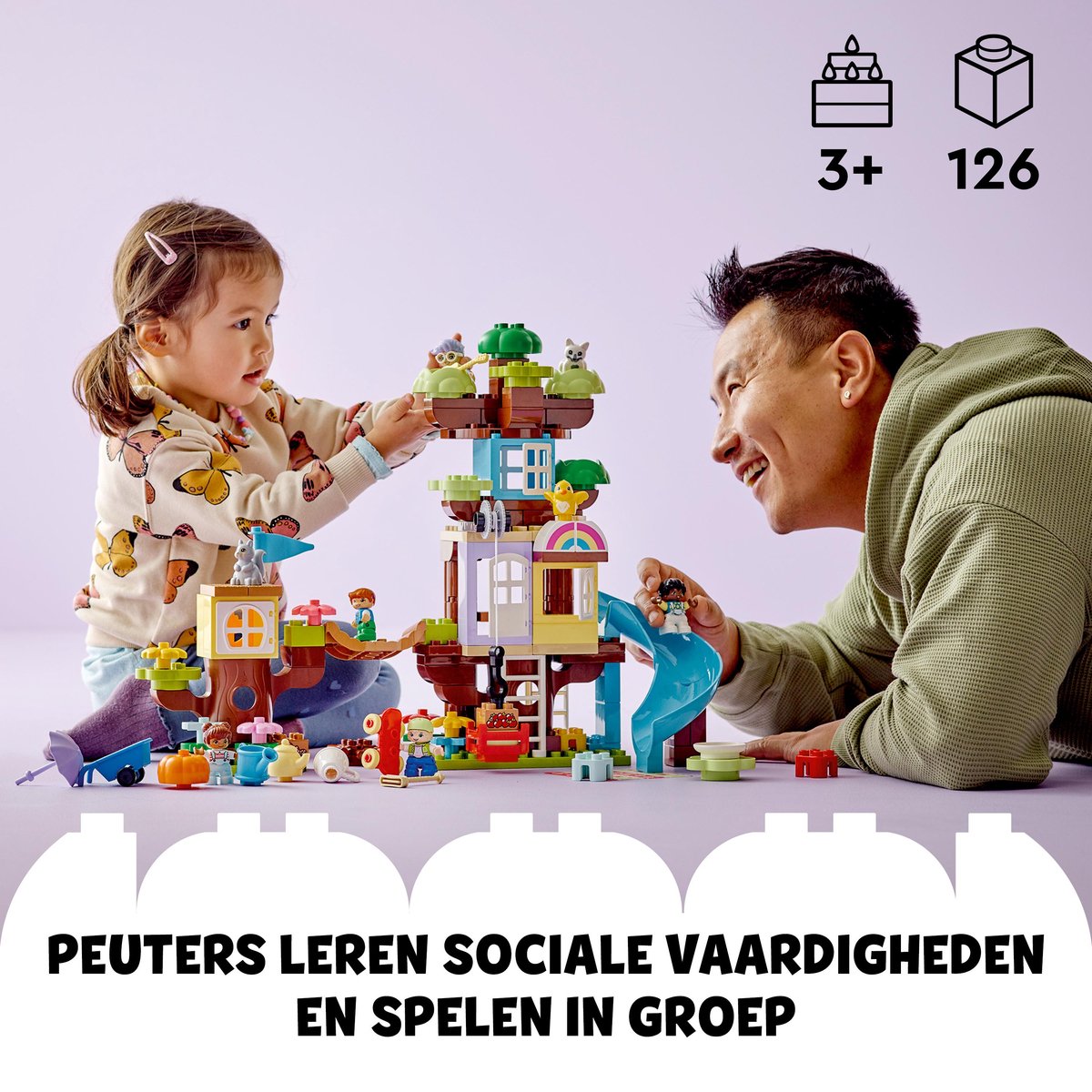 LEGO DUPLO 3in1 Boomhut Speelset voor Peuters - 10993