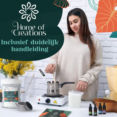 Home of Creations DIY Soja Kaarsenpakket voor Volwassenen