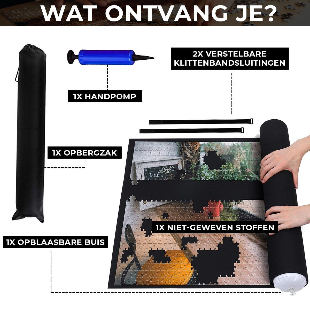 Sans marque Premium Puzzelmat voor 500-1500 Stukjes