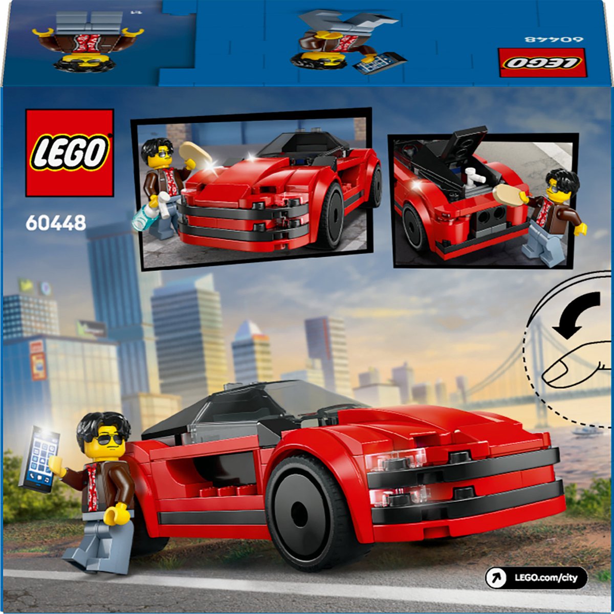 LEGO City Rode Sportwagen Superauto - 60448
