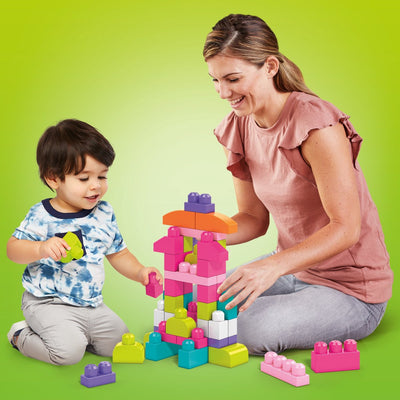 Mega Bloks Roze Bouwstenen Set - 60 Stuks