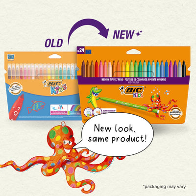 BIC Kid Couleur Viltstiften Set - 24 Kleuren