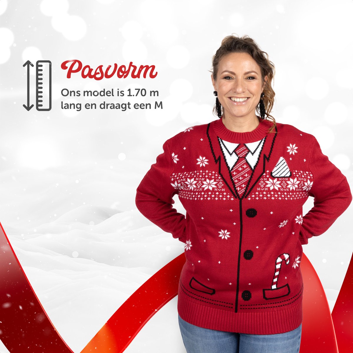 UglyXmas Foute Kersttrui Heren 'Keurig Noël' - Maat XL