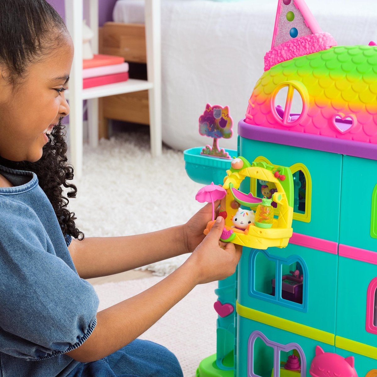 Gabby's Poppenhuis Cakey's Balkon Speelset met Figuren