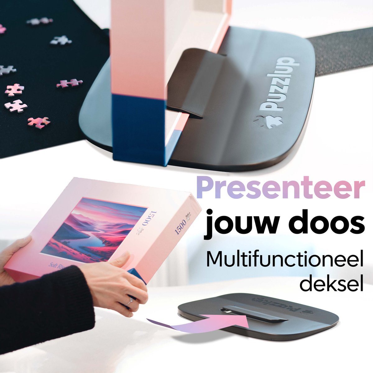 Puzzlup Stapelbare Puzzelplateaus Set - 6 Stuks tot 1500 St.