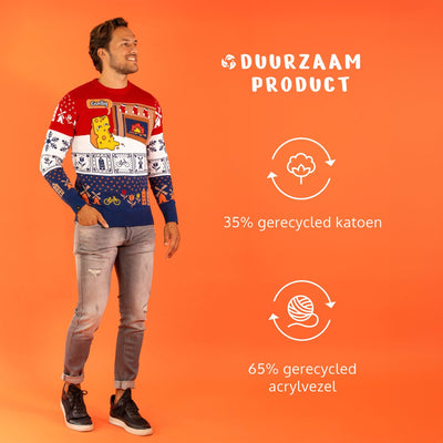 JAP Christmas Wereldse Kersttrui M - Recycleerbaar & Comfortabel