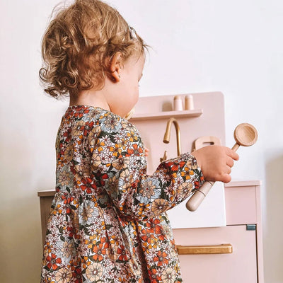 Petite Amelie Houten Speelkeuken met Accessoires - 55 cm - Roze