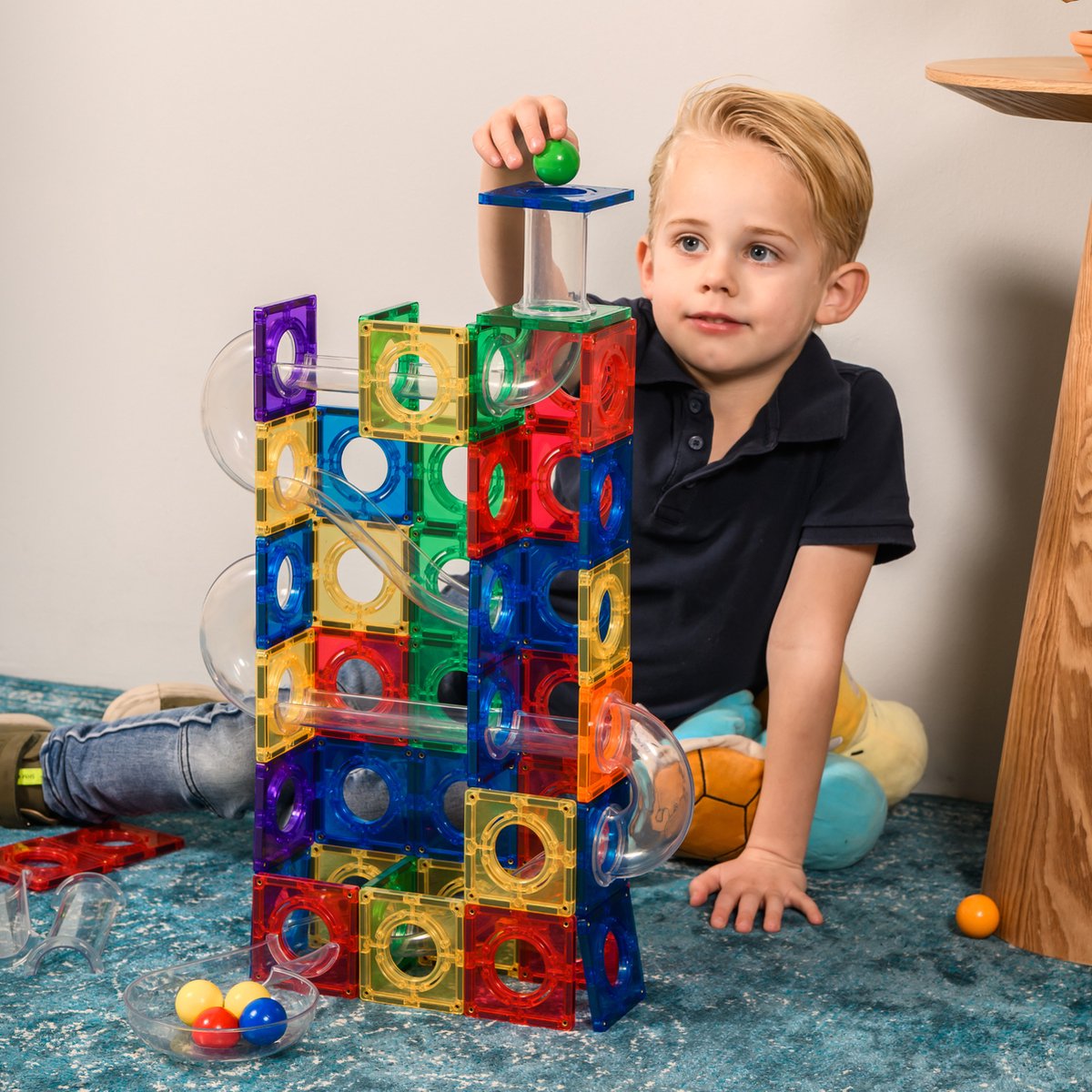 COBLO Marble Track Magnetisch Bouwspeelgoed - 100 stuks