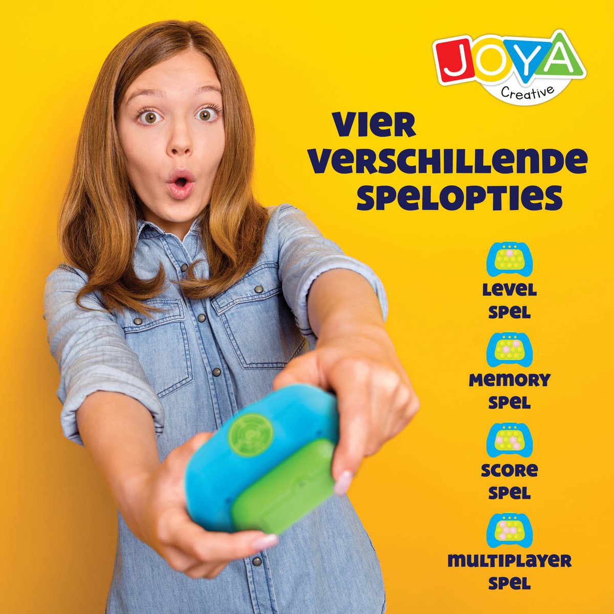 JOYA CREATIVE Pop It Game Controller met Licht en Geluid