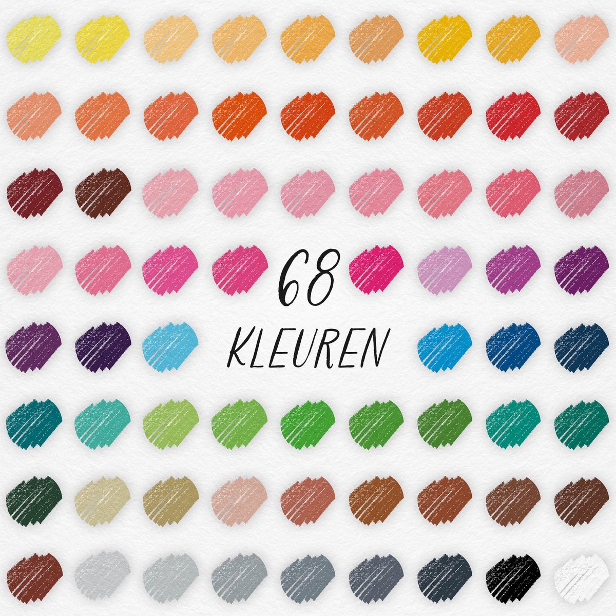 Craft Sensations Professionele Kleurpotloden in Luxe Etui - 68 stuks