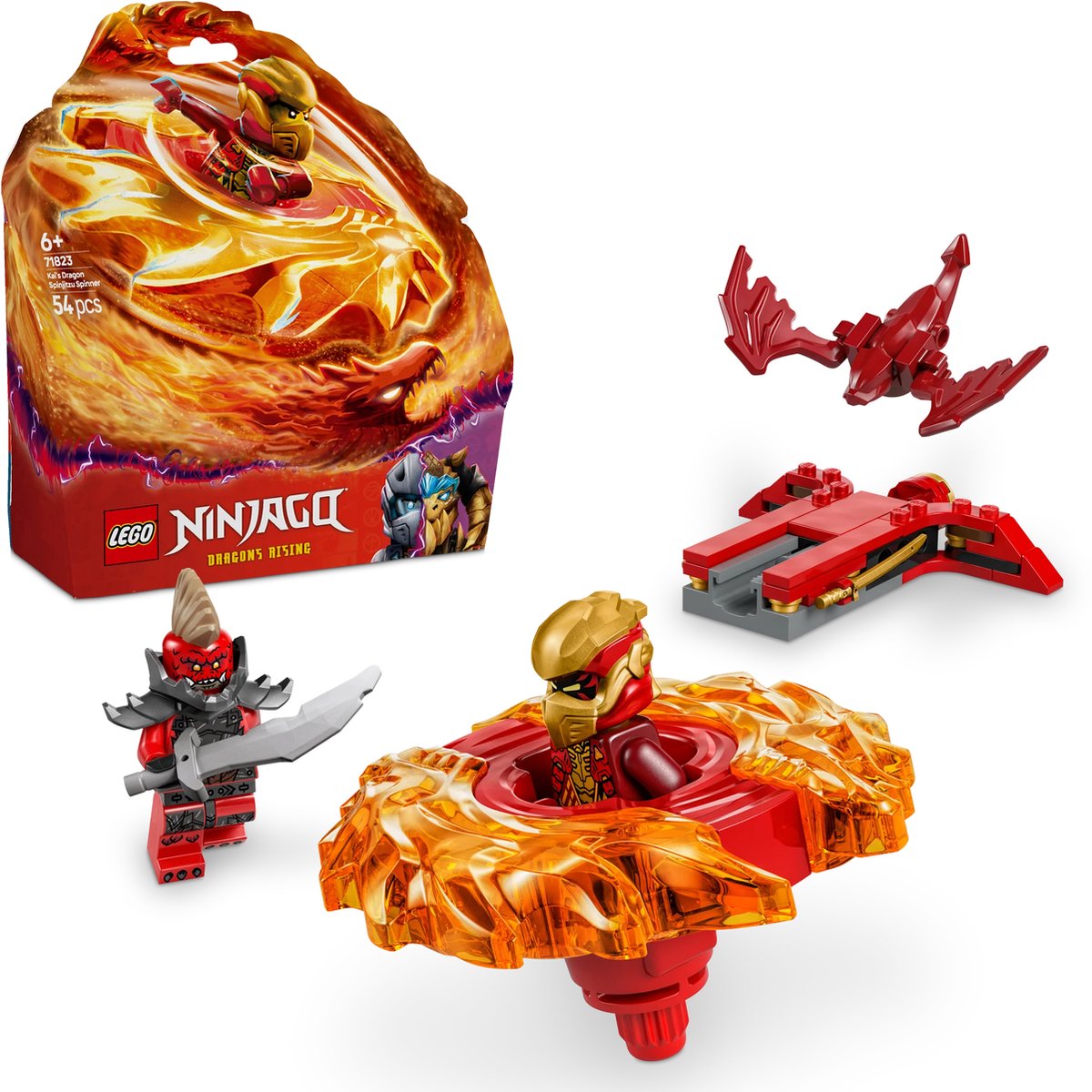LEGO NINJAGO Kai Draken Spinjitzu Actie - 71823