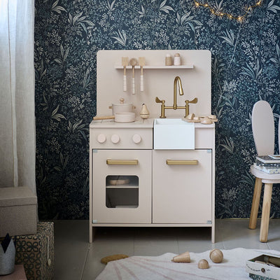 Petite Amelie Houten Speelkeuken met Accessoires - 55 cm - Roze