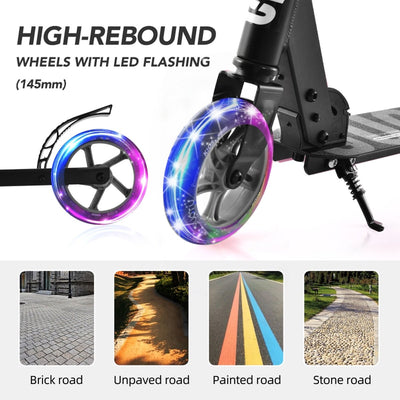 Suotu Kinderstep met LED Verlichting voor Jongens en Meisjes