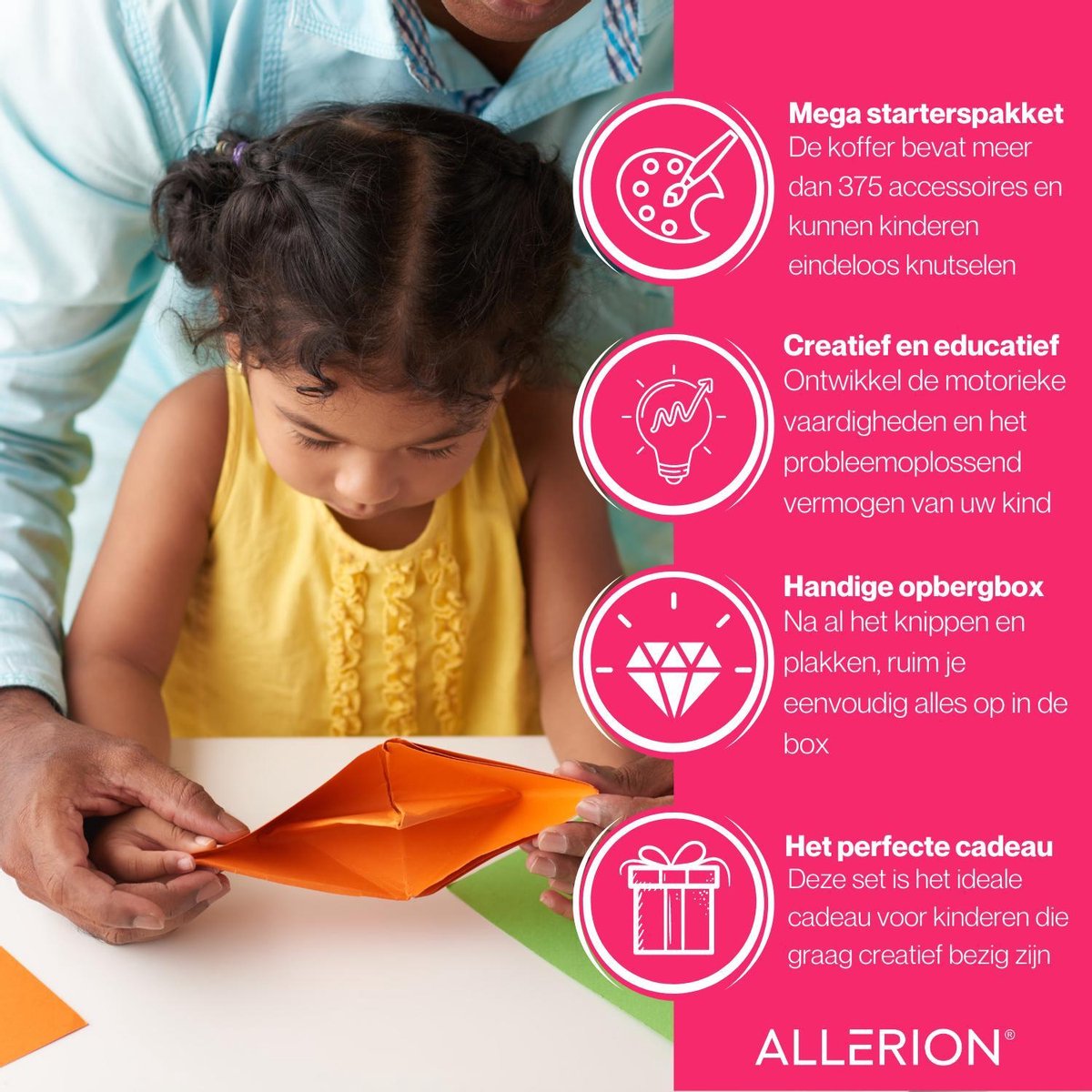 Allerion® Complete Ambachtelijke Knutselset - 375 Accessoires