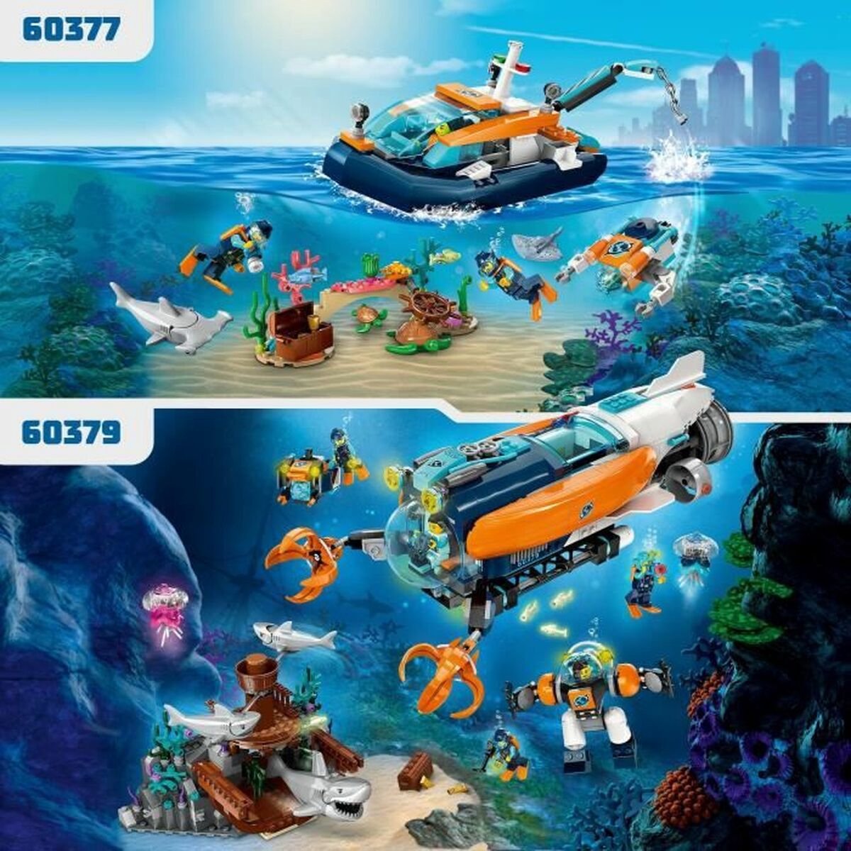LEGO City Onderwater Avontuur met Onderzeeër - 60377