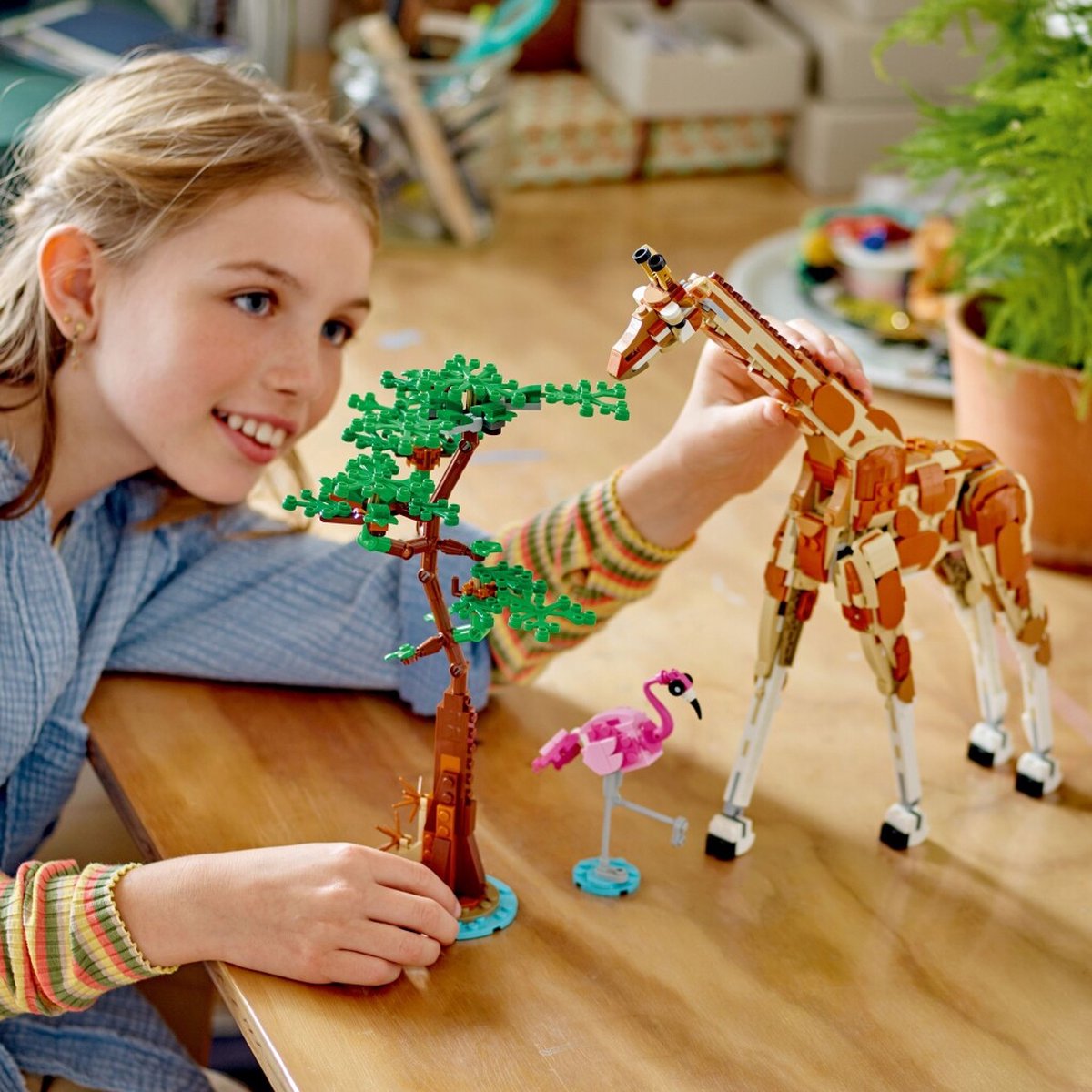 LEGO Creator Safari Dieren 3-in-1: Giraf, Leeuw & Gazellen