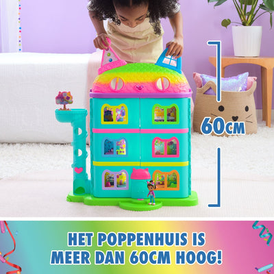 Gabby's Poppenhuis Feesthuis met Figuren en Geluiden - 60 cm