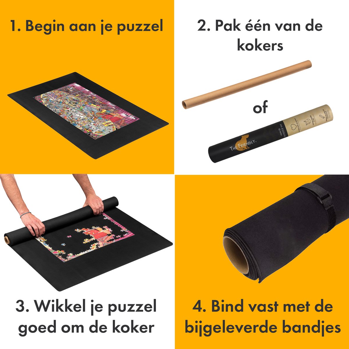 The Friendly Puzzle Opbergmat Antislip voor 1000 Stuks