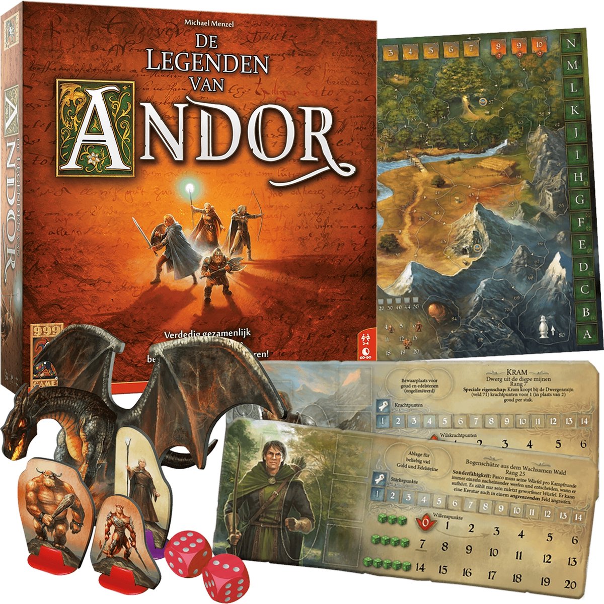 999 Games De Legenden van Andor Bordspel Rollenspel