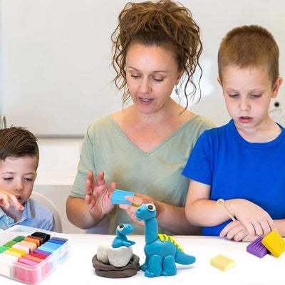 Bolke® Auto-Drogende Klei Set met 70 Kleuren