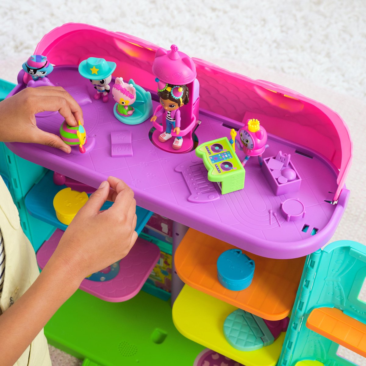 Gabby's Poppenhuis Feesthuis met Figuren en Geluiden - 60 cm